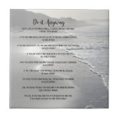 Misty Ocean Beach doet het in ieder geval Tegeltje (Voorkant)