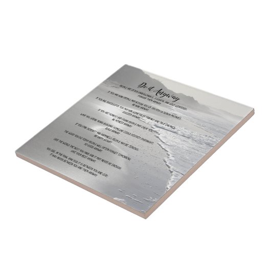 Misty Ocean Beach doet het in ieder geval Tegeltje (Zijkant)