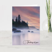 Misty Ocean Morning Kaart (Voorkant)