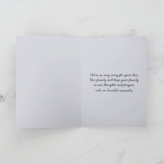 Misty Ocean Rocks Sympathie Kaart (Binnen)