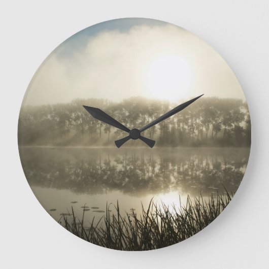 Misty ochtend - klok (Voorkant)