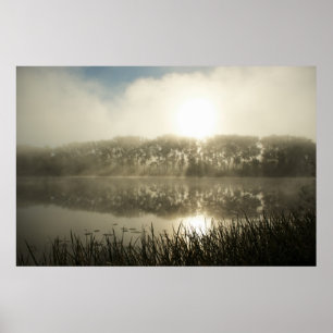 Misty ochtend poster