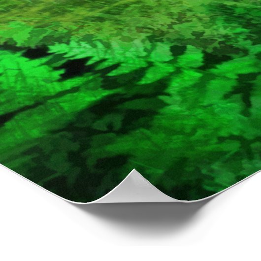 Misty pad door de Bossen Poster (Hoek)