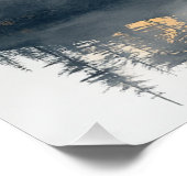 Misty Peaks Zen Minimalist Wall Art Perfect Poster (Hoek)