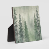 Misty Pine Forest Serenity Fotoplaat (Voorkant)