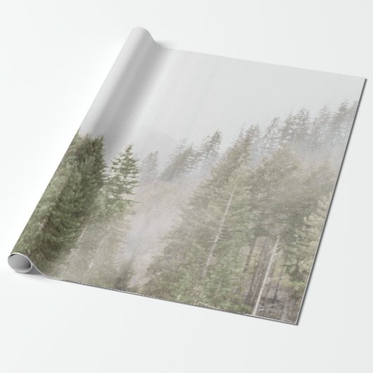 Misty Pines Cadeaupapier (Uitgerold)