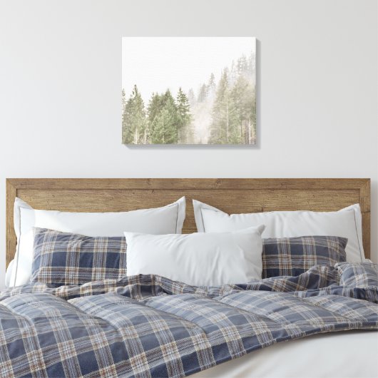 Misty Pines Canvas Afdruk (Insitu (Slaapkamer))