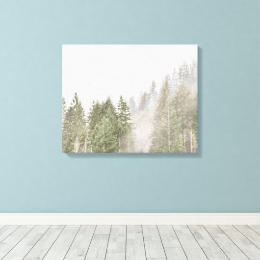 Misty Pines Canvas Afdruk (Insitu (Houten vloer))