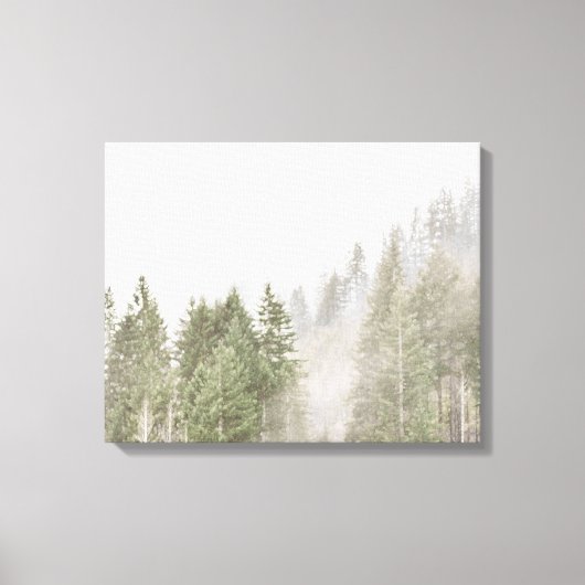 Misty Pines Canvas Afdruk (Voorkant)
