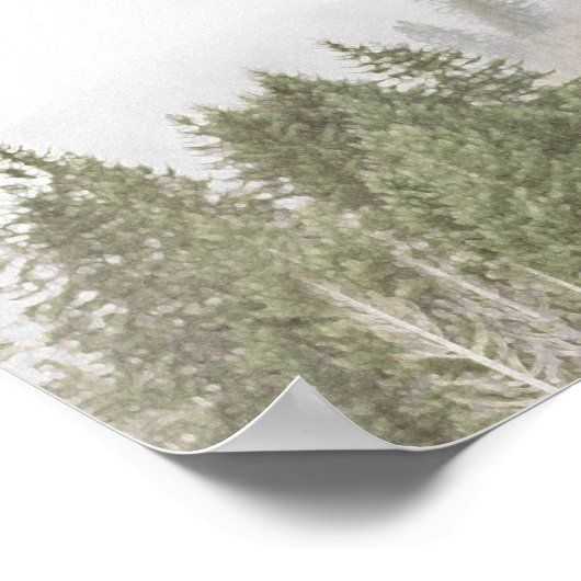 Misty Pines Poster (Hoek)
