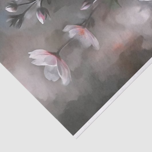 Misty Pink Cosmos Bloemen Decoupage Tissuepapier (Detail)