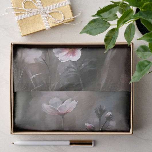 Misty Pink Cosmos Bloemen Decoupage Tissuepapier (Geschenk)