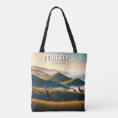 Misty Point Reyes National Seashore Elk Tote Bag (Achterkant)