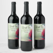 Misty Railroad Tracks Foto - Event Dank u Wijn Etiket (Flessen)