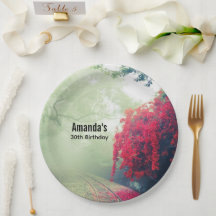 Misty Railroad Tracks Schilderachtig Foto Birthday