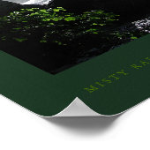 Misty Rapids Beneath Vernal Herfsten Poster (Hoek)