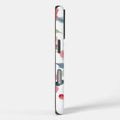 Misty Red Floral Pattern Case-Mate iPhone Case (Achterkant / Rechts)