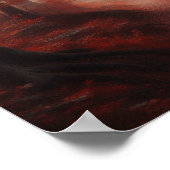 Misty Red Forest Trail of Silence – Autumn Poster  (Hoek)