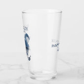 Misty Reflection | Blauwe Swan Bridal Party Keepsl Glas (Links)