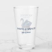 Misty Reflection | Blue Swan Best Man Keepomwille Glas (Achterkant)