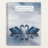 Misty Reflections | Dusty Blue Swan Lake Wedding Planner (Voorkant)