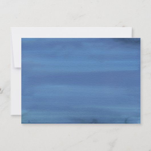 Misty Reflections | Klassieke Blue Swan Lake Weddi Save The Date (Achterkant)