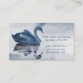 Misty Reflections | Ontvangst van blauwe weduwen Informatiekaartje (Voorkant)