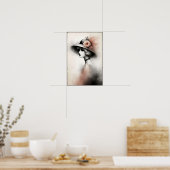 Misty Retro Portrait of Elegance Poster (Keuken)