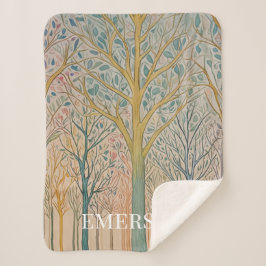 Misty Reverie Sherpa Deken