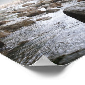 Misty River Rocks Poster (Hoek)