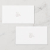 Misty Roos, Flush Mahogany, decoratief ontwerp Afsprakenkaartje (Voorkant / Achterkant)