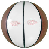 Misty Roos, Flush Mahogany, decoratief ontwerp Basketbal (Verticaal)