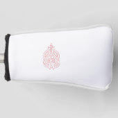 Misty Roos, Flush Mahogany, decoratief ontwerp Golfheadcover (Voorkant)