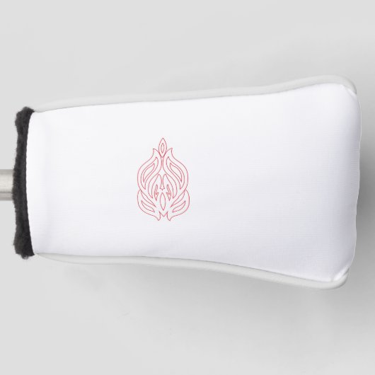 Misty Roos, Flush Mahogany, decoratief ontwerp Golfheadcover (Voorkant)