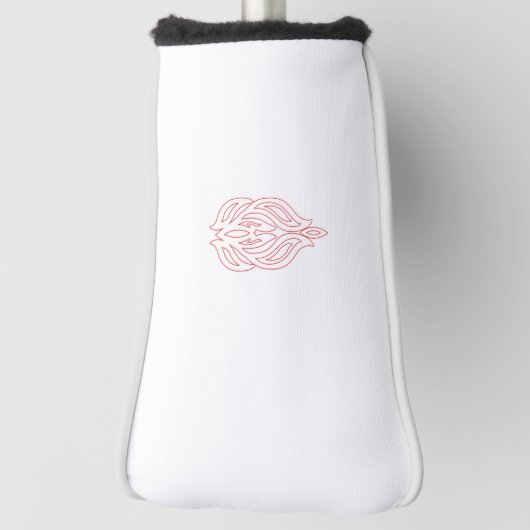 Misty Roos, Flush Mahogany, decoratief ontwerp Golfheadcover (Draai 90)