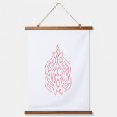 Misty Roos, Flush Mahogany, decoratief ontwerp Hangend Wandkleed (Voorkant)