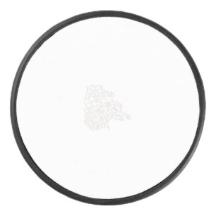 Misty Roos, Flush Mahogany, decoratief ontwerp Hockey Puck