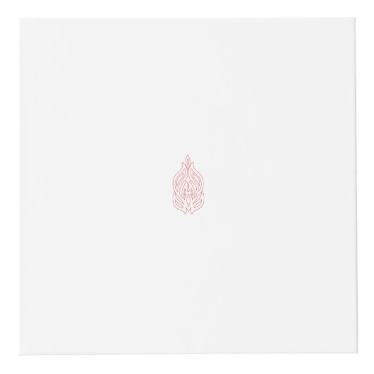 Misty Roos, Flush Mahogany, decoratief ontwerp Kubus (Voorkant)