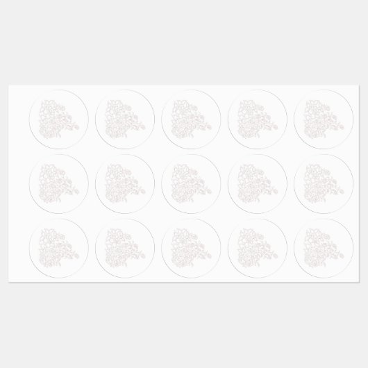 Misty Roos, Flush Mahogany, decoratief ontwerp Labels (Vel)