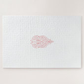Misty Roos, Flush Mahogany, decoratief ontwerp Legpuzzel (Horizontaal)