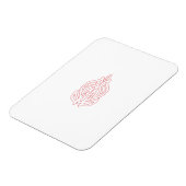 Misty Roos, Flush Mahogany, decoratief ontwerp Magneet (Linkerzijde)