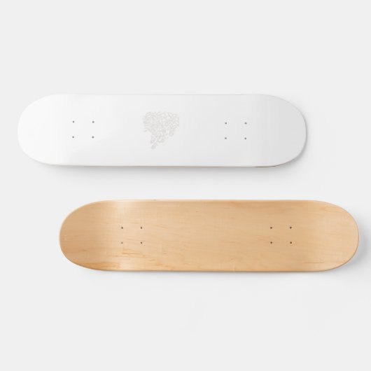 Misty Roos, Flush Mahogany, decoratief ontwerp Persoonlijk Skateboard (Horizontaal)