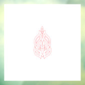 Misty Roos, Flush Mahogany, decoratief ontwerp Raamsticker (Vel 3)