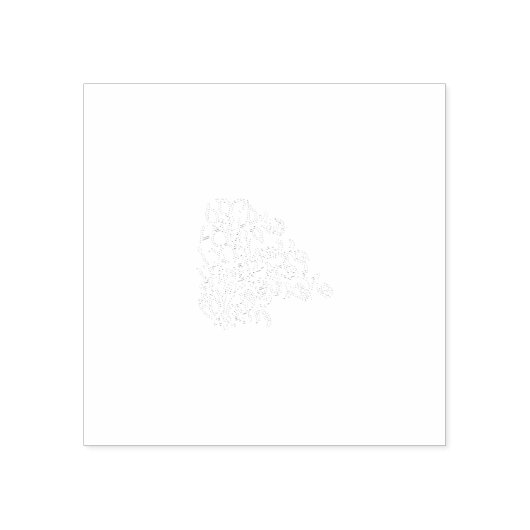 Misty Roos, Flush Mahogany, decoratief ontwerp Rubberstempel (Afrduk)