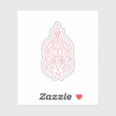 Misty Roos, Flush Mahogany, decoratief ontwerp Sticker (Vel)