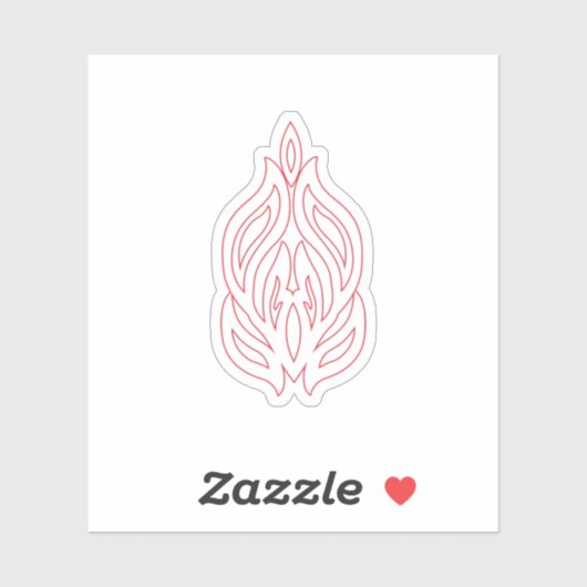 Misty Roos, Flush Mahogany, decoratief ontwerp Sticker (Vel)