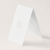 Misty Roos, Flush Mahogany, decoratief ontwerp Visitekaartje (Achterkant)