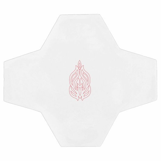 Misty Roos, Flush Mahogany, decoratief ontwerp Voetbal (Enkel)