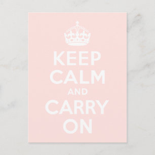 Misty Roos kalm houden en doorgaan Briefkaart