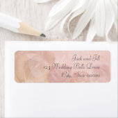 Misty Roos Roze Return Address Labels Weddenschap (Insitu)